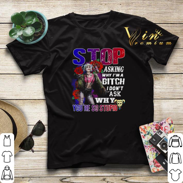 Harley Quinn stop asking why i m a bitch i don t ask why you re so stupid shirt sweater 4 - Harley Quinn stop asking why i’m a bitch i don’t ask why you’re so stupid shirt sweater