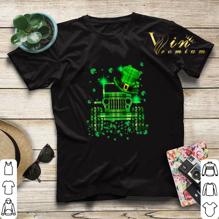 Jeep car shamrock St Patrick s Day shirt 4 - Jeep car shamrock St. Patrick’s Day shirt