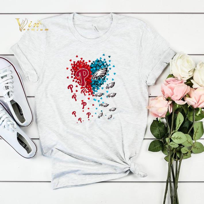 Love Philadelphia Phillies Philadelphia Eagles tiny hearts shape shirt sweater 4 - Love Philadelphia Phillies Philadelphia Eagles tiny hearts shape shirt sweater