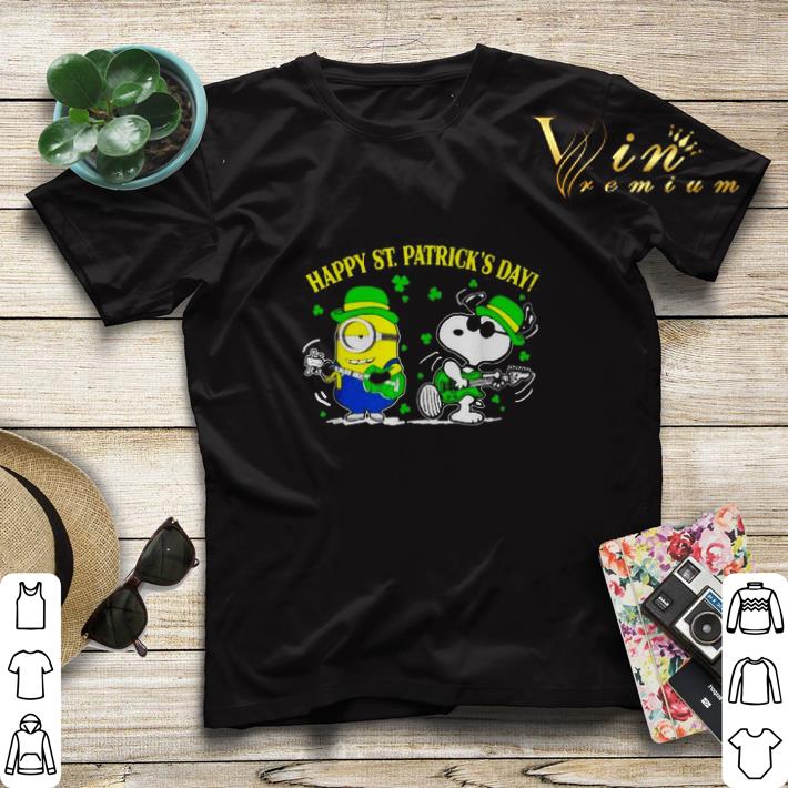 Minion and Snoopy Happy St Patrick s Day shirt sweater 4 - Minion and Snoopy Happy St. Patrick's Day shirt sweater