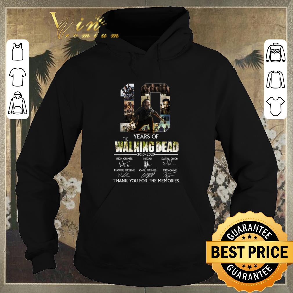 Nice 10 Years Of The Walking Dead 2010 2020 Signatures Rick Grimes shirt sweater 4 - Nice 10 Years Of The Walking Dead 2010-2020 Signatures Rick Grimes shirt sweater