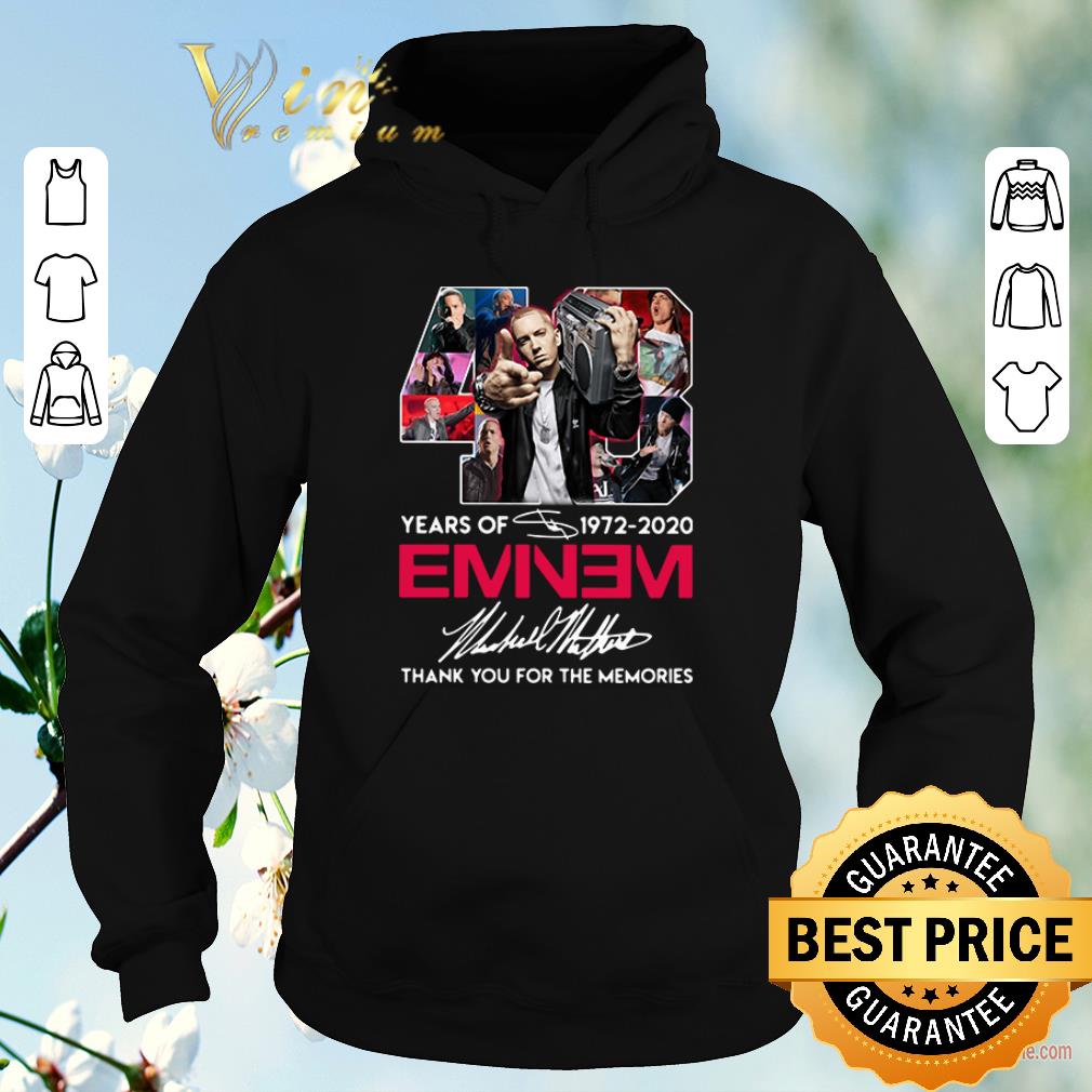 Nice 48 years of 1972 2020 Eminem signatures shirt sweater 4 - Nice 48 years of 1972-2020 Eminem signatures shirt sweater