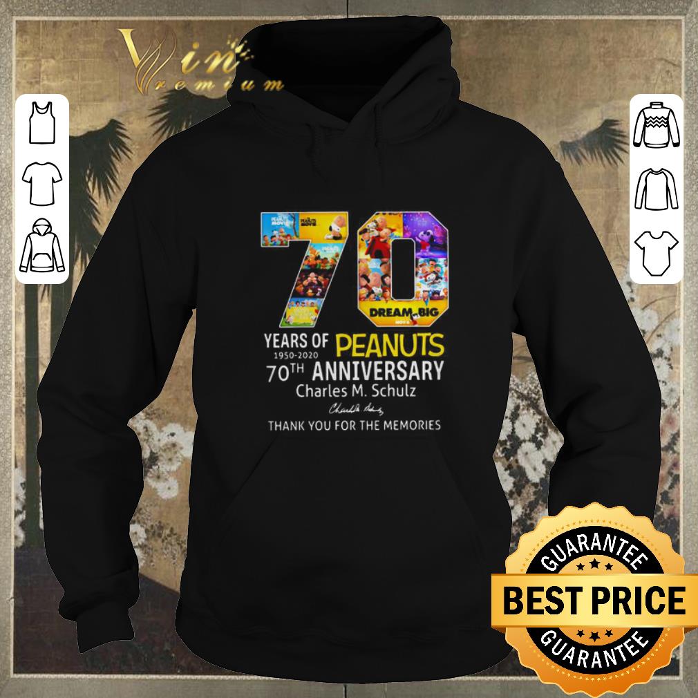 Nice 70 years of peanuts 70th anniversary Charles M.schulz signature shirt sweater Nice 70 years of peanuts 70th anniversary Charles M schulz signature shirt sweater 4 - Nice 70 years of peanuts 70th anniversary Charles M.schulz signature shirt sweater