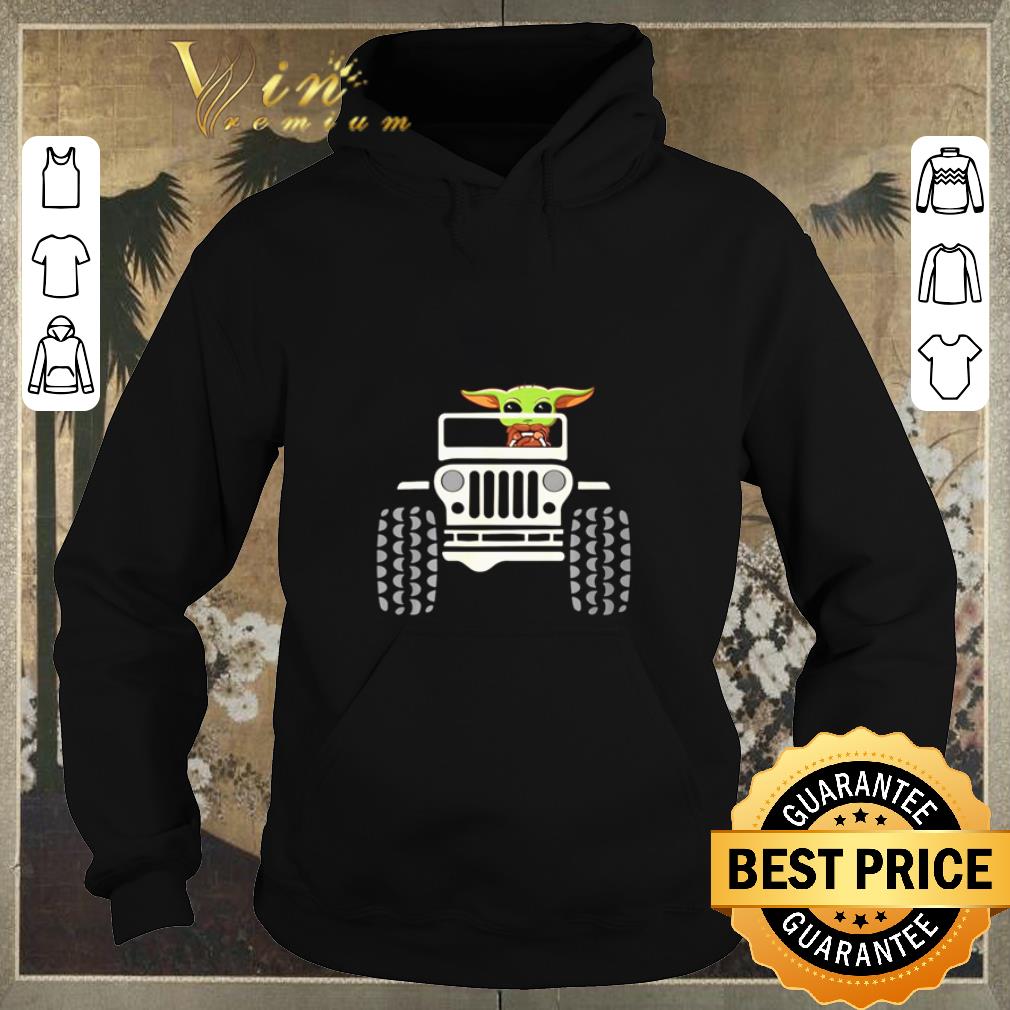 Official Baby Yoda driving Jeep Star Wars shirt sweater 4 - Official Baby Yoda driving Jeep Star Wars shirt sweater