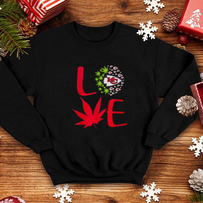 Official Love Kansas City Chiefs weed cannabis marijuana shirt Official Love Kansas City Chiefs weed cannabis marijuana shirt 4 - Official Love Kansas City Chiefs weed cannabis marijuana shirt