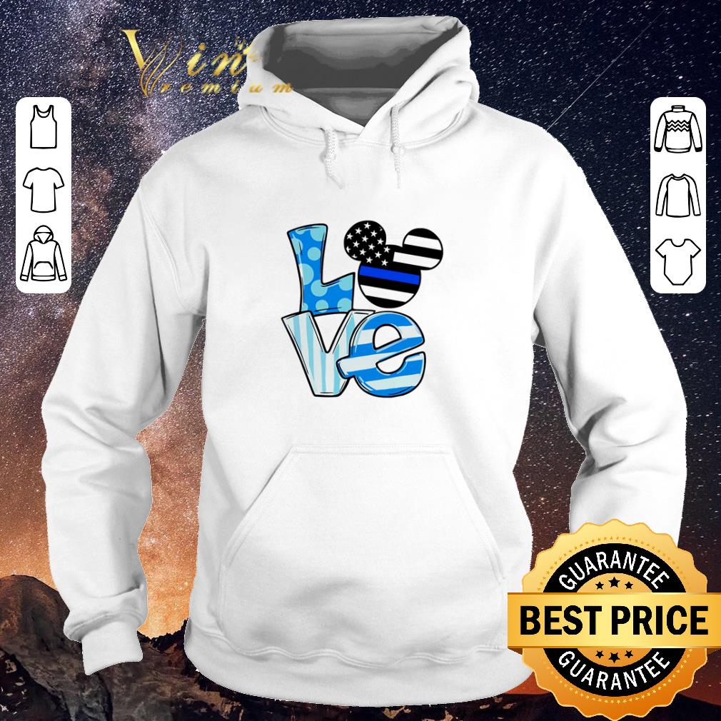 Official Love Mickey Mouse Thin Blue Line shirt sweater Official Love Mickey Mouse Thin Blue Line shirt sweater 4 - Official Love Mickey Mouse Thin Blue Line shirt sweater