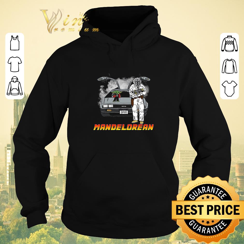 Official The Mandalorian and Baby Yoda Mandelorean DMC DeLorean shirt sweater 4 - Official The Mandalorian and Baby Yoda Mandelorean DMC DeLorean shirt sweater