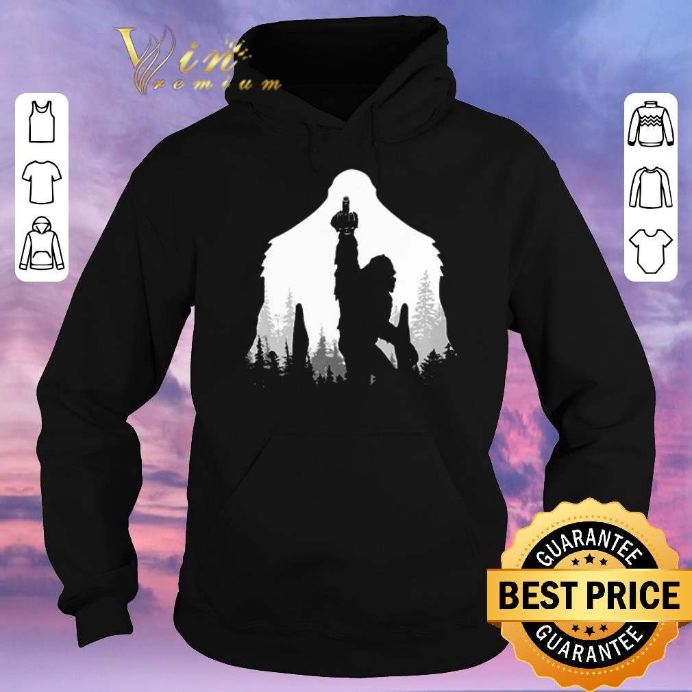 Premium Bigfoot middle finger in the forest shirt sweater 4 - Premium Bigfoot middle finger in the forest shirt sweater