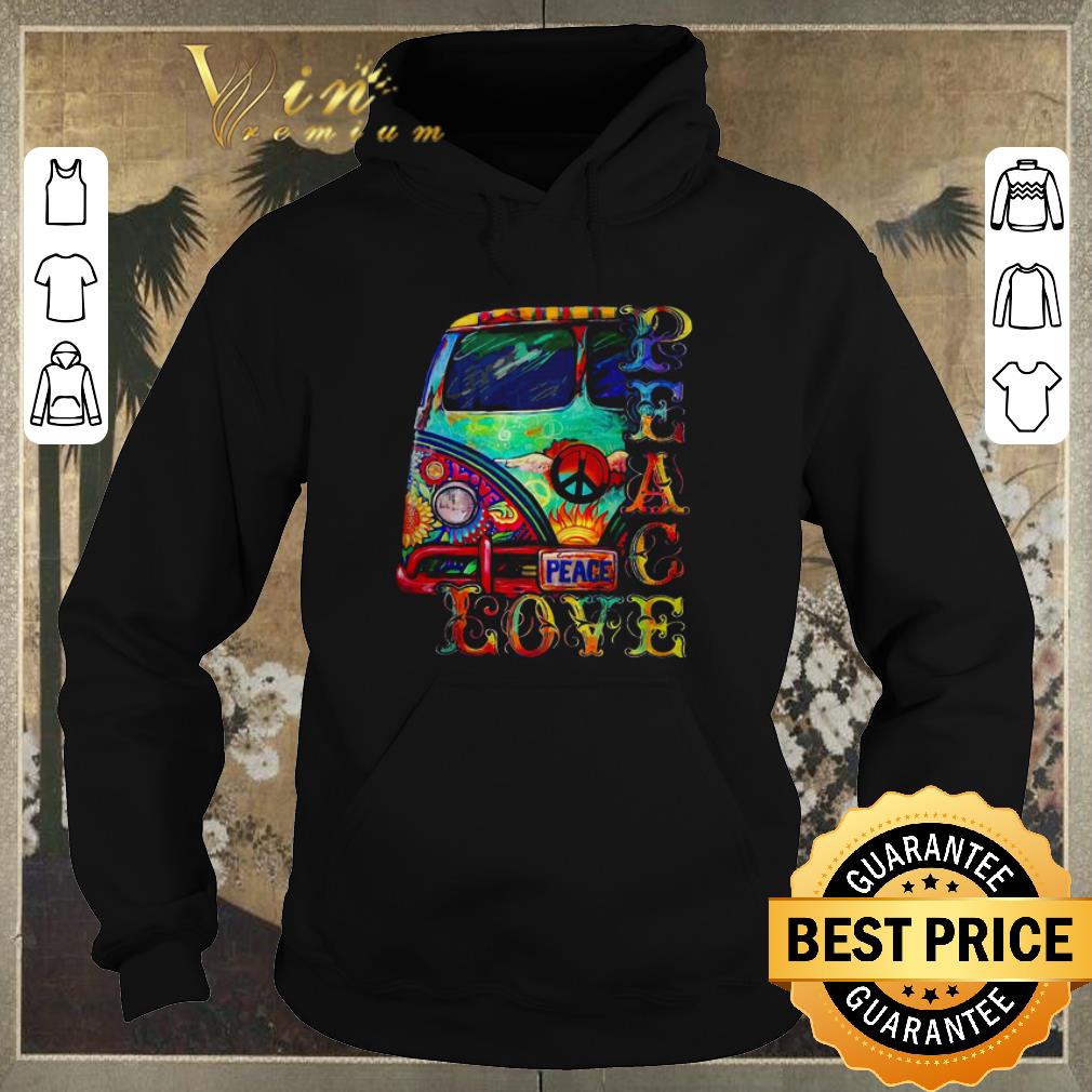 Premium Peace love Hippie bus colors shirt sweater 4 - Premium Peace love Hippie bus colors shirt sweater