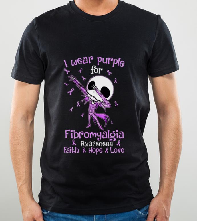 Premium Skull Dabbing I Wear Purple For Fibromyalgia Awareness Faith Hope Love shirt 4 - Premium Skull Dabbing I Wear Purple For Fibromyalgia Awareness Faith Hope Love shirt