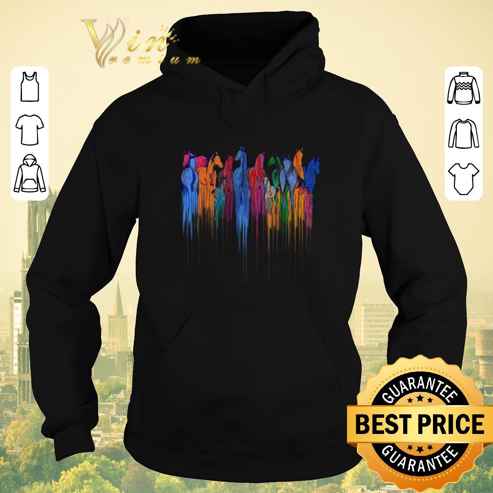 Pretty Horses watercolor shirt sweater 4 - Pretty Horses watercolor shirt sweater