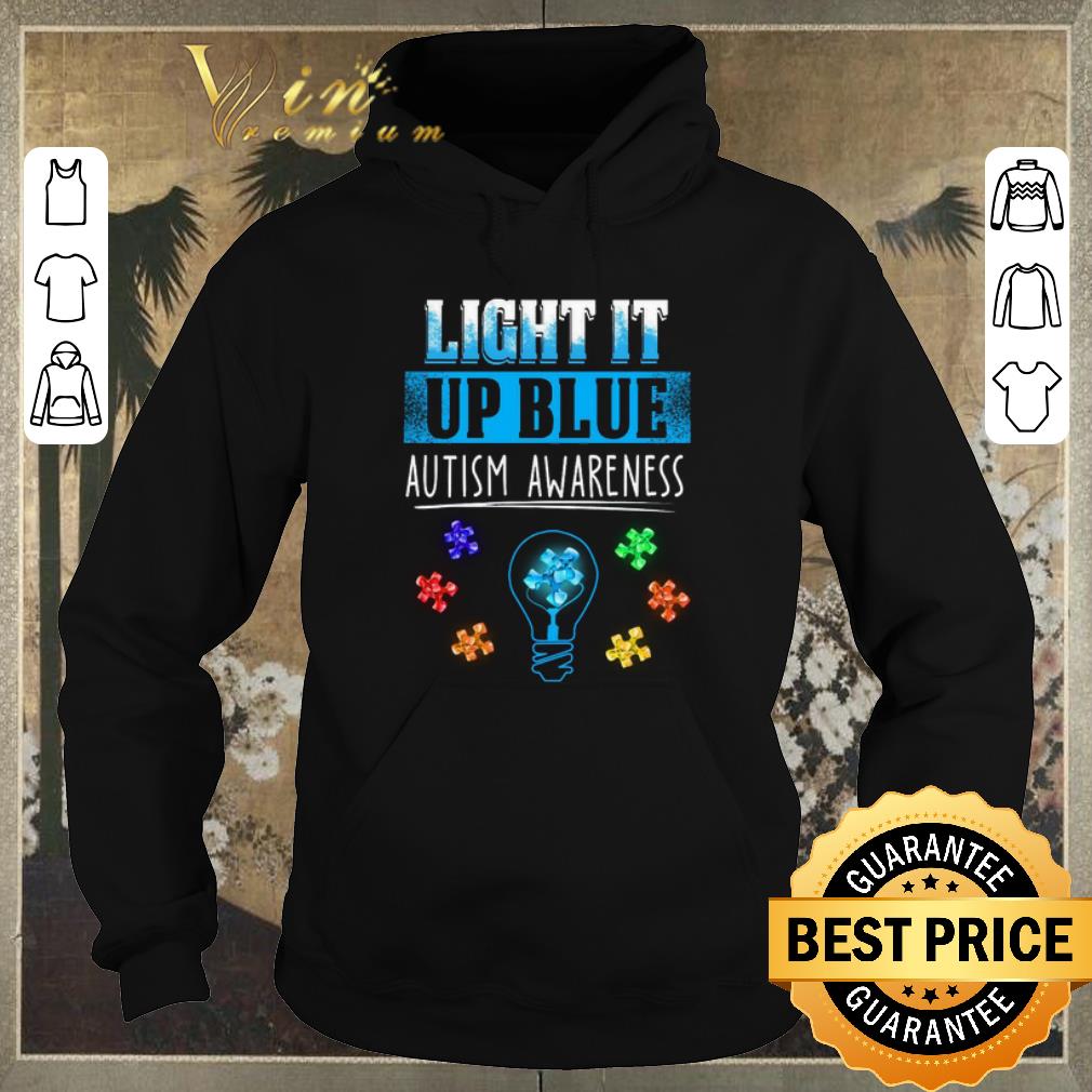 Pretty Light bulb light it up blue Autism awareness shirt sweater 4 - Pretty Light bulb light it up blue Autism awareness shirt sweater