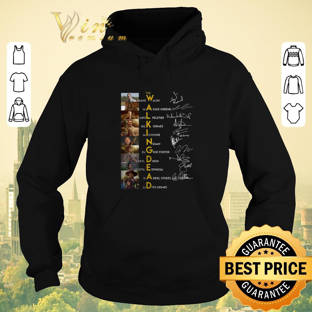 Pretty The Walking Dead Characters Signatures Rick Grimes Michonne Negan shirt sweater 4 - Pretty The Walking Dead Characters Signatures Rick Grimes Michonne Negan shirt sweater
