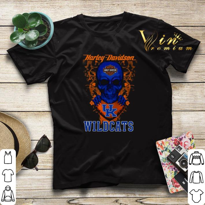 Skull mashup Harley Davidson and Kentucky Wildcats shirt sweater 4 - Skull mashup Harley Davidson and Kentucky Wildcats shirt sweater
