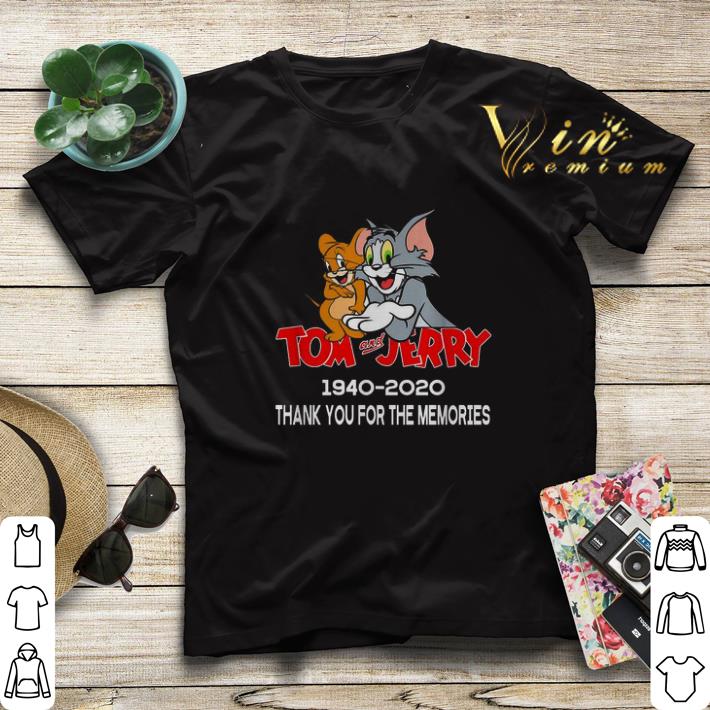 Tom and Jerry 1940 2020 thank you for the memories shirt sweater 4 - Tom and Jerry 1940-2020 thank you for the memories shirt sweater