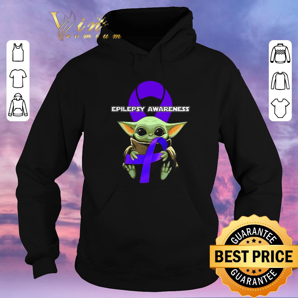 Top Baby Yoda hug Epilepsy Awareness Star Wars shirt sweater 4 - Top Baby Yoda hug Epilepsy Awareness Star Wars shirt sweater