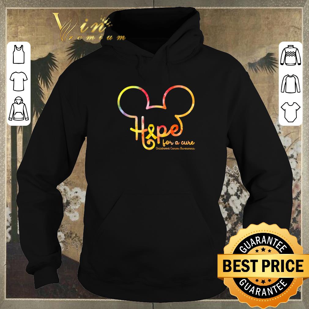 Top Mickey Mouse hope for a cure childhood cancer awareness shirt sweater 4 - Top Mickey Mouse hope for a cure childhood cancer awareness shirt sweater