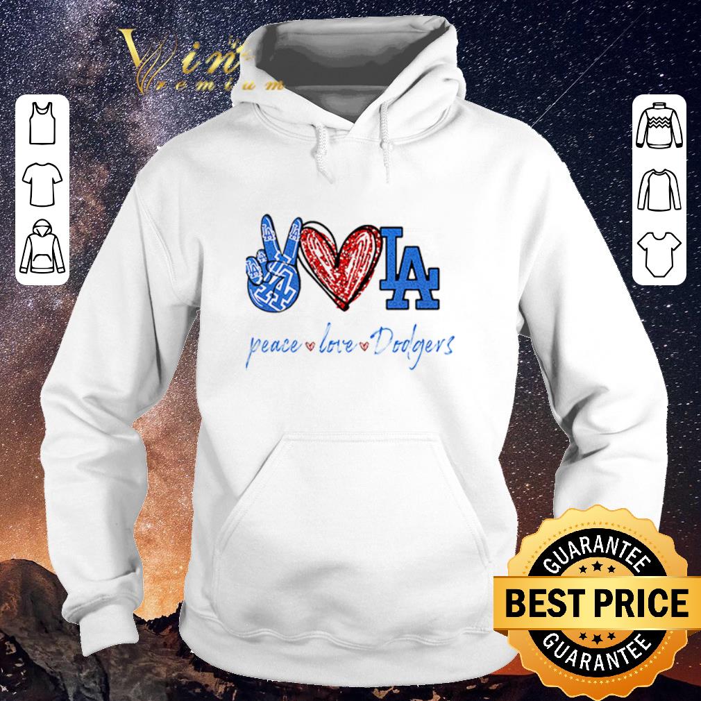 Top Peace love Dodgers logo shirt sweater Top Peace love Dodgers logo shirt sweater 4 - Top Peace love Dodgers logo shirt sweater