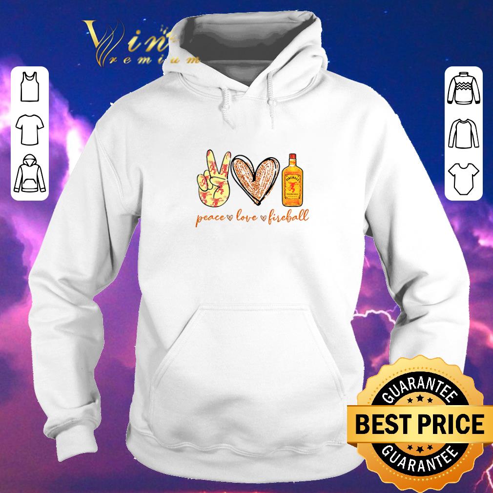 Top Peace love Fireball Cinnamon Whisky shirt sweater 4 - Top Peace love Fireball Cinnamon Whisky shirt sweater
