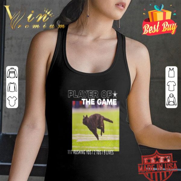 Dallas Cowboys Black Cat Player Of The Game 117 Rushing YSD 2 TDS 9 Lives shirt