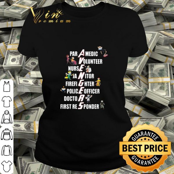 Covid-19 Avengers paramedic volunteer nurse janitor firefighter shirt