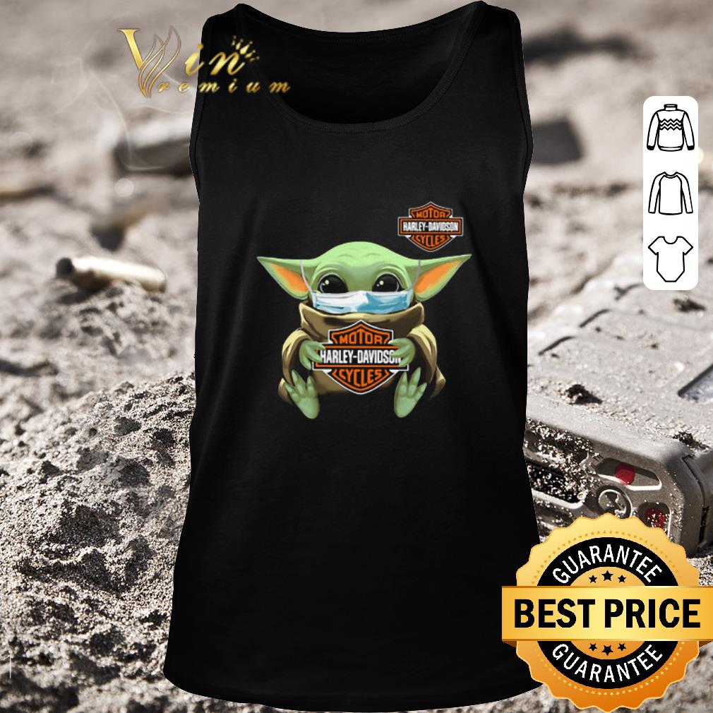 Top Baby Yoda mask Motor Harley-Davidson Cycles Coronavirus shirt Top Baby Yoda mask Motor Harley-Davidson Cycles Coronavirus shirt