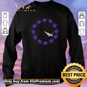 Hot Cannabis Clock shirt sweater 2