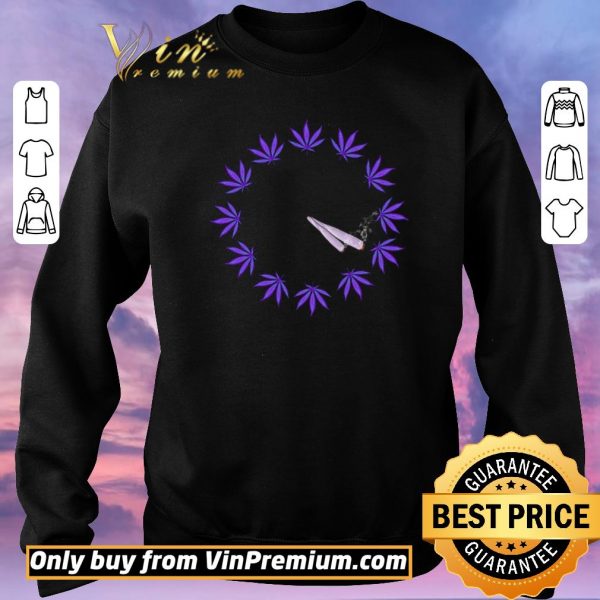 Hot Cannabis Clock shirt sweater