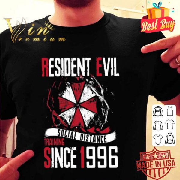 Resident Evil social distance training since 1996 shirt