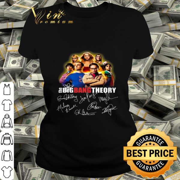 The Big Bang Theory all character signatures shirt