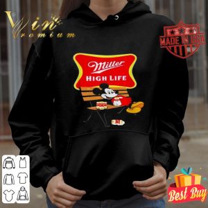 Mickey mouse drinking Miller High Life shirt