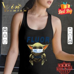 Baby Yoda mask Fluor Coronavirus shirt