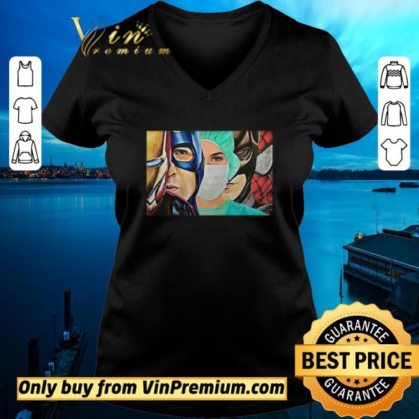 Awesome Iron Man Captain Batman Spiderman Nurse Superhero shirt sweater