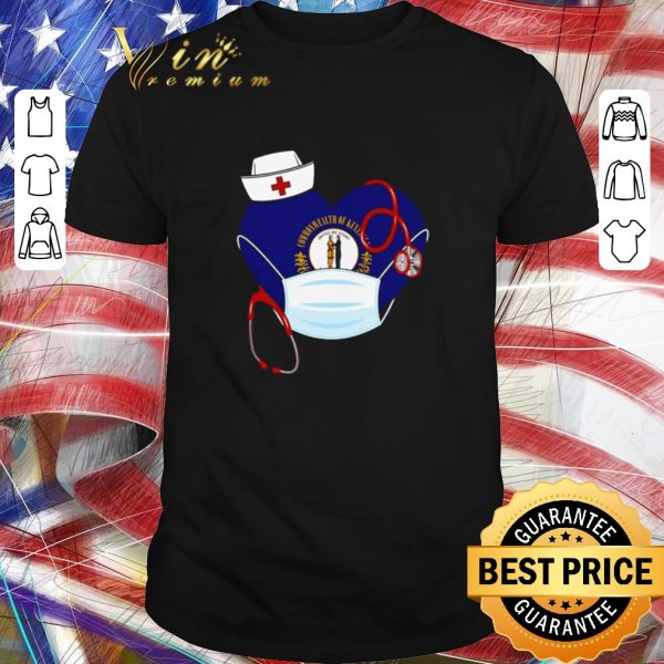 Nice Love Nurse heart Kentucky heart shirt