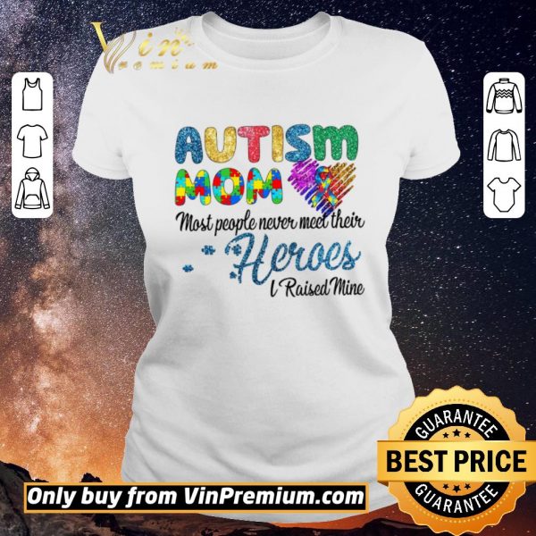 Pretty Autism Mom Most People Never Meet Their Heroes I Raised Mice Awareness shirt sweater