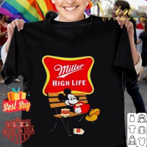Mickey mouse drinking Miller High Life shirt