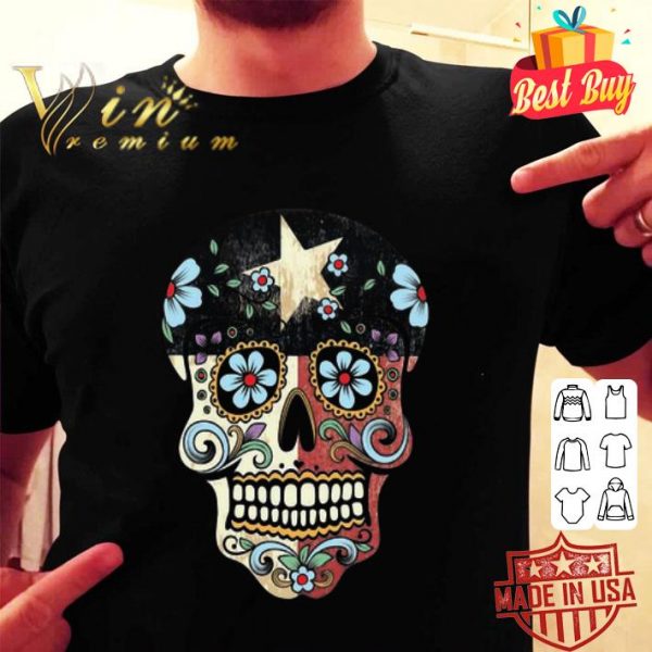 Sugar skull texas star shirt