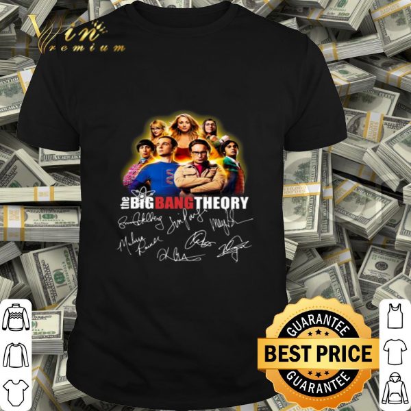 The Big Bang Theory all character signatures shirt