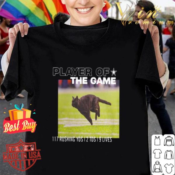 Dallas Cowboys Black Cat Player Of The Game 117 Rushing YSD 2 TDS 9 Lives shirt