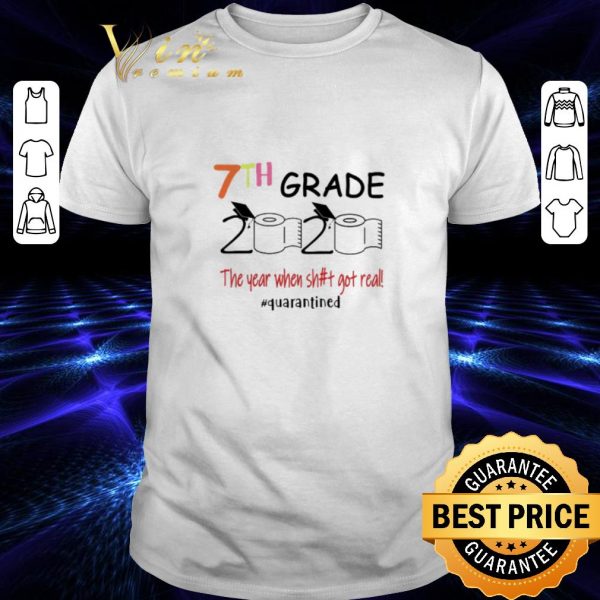 Premium Toilet Paper 7th grade 2020 the year when shit got real Covid-19 shirt