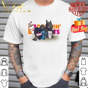 Stitch and Toothless and Dunkin’ Donuts logo shirt