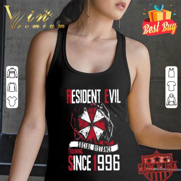 Resident Evil social distance training since 1996 shirt