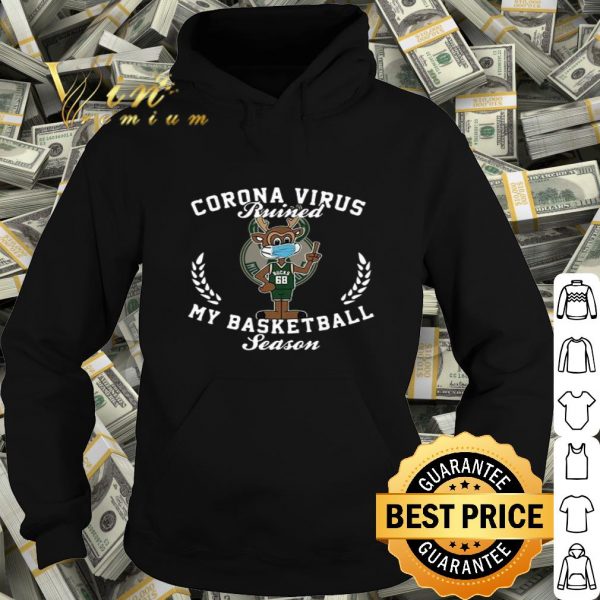 68 Milwaukee Bucks mask Corona virus ruined my basketball season shirt