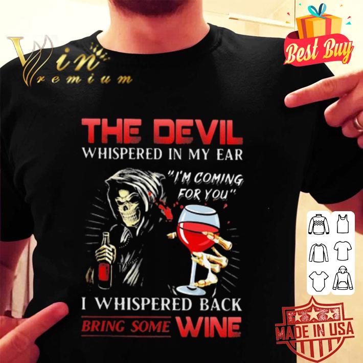 devil whispered in my ear tee shirt