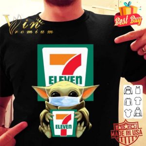 Baby Yoda mask 7-Eleven Coronavirus shirt