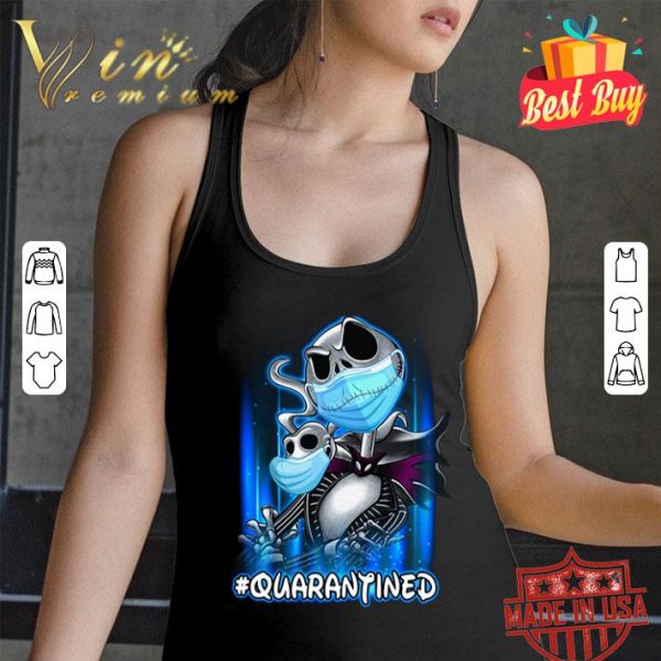Jack Skellington and Zero Ghost mask #quarantined Coronavirus shirt