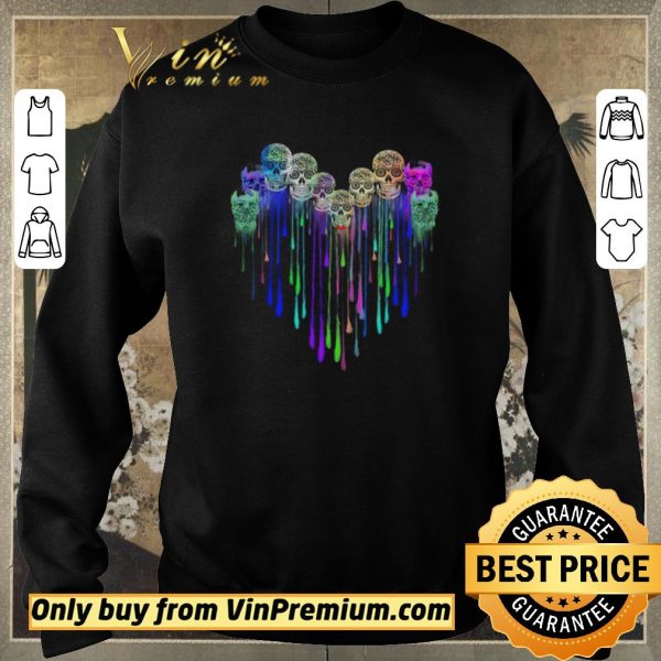 Pretty Skulls Tattoo Watercolor shirt sweater