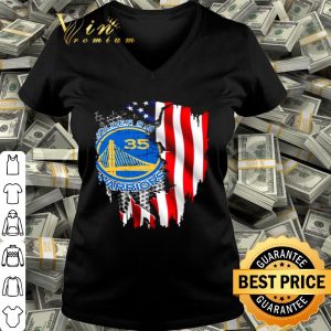 Golden State Warriors inside American Flag shirt