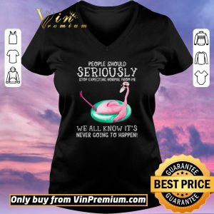 Hot Nurse Flamingo Mask People Should Seriously Stop Expecting Normal From Me shirt sweater