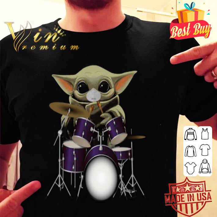 Baby Yoda mask drum Coronavirus shirt Baby Yoda mask drum Coronavirus shirt